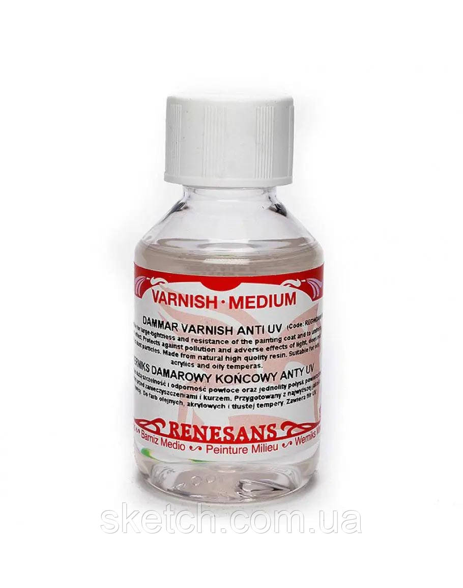 Даммарний лак Dammar Varnish Gloss, глянсовий, Renesans, 100 мл, фото 1