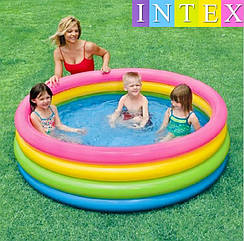 Надувний бассейн "Райдуга" Intex 56441 на 780 л