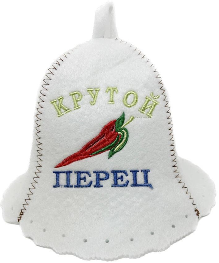 Шапка для лазні та сауни з поліестеру Крутой перец