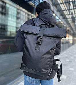 Рюкзак RollTop ролл чорний міський спортивний туристичний
