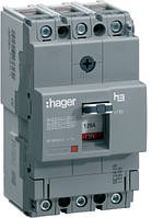 Силовий автоматичний вимикач 125А 18kA 3 полюса HDA125L x160 Hager