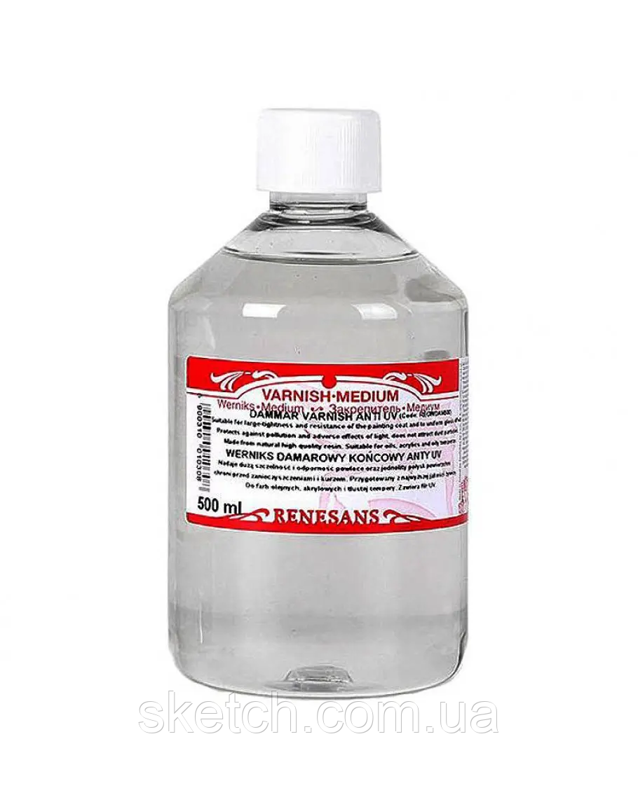 Даммарний лак Dammar Varnish Gloss, глянсовий, Renesans, 500мл, фото 1