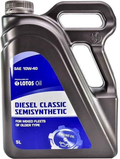 Напівсинтетична моторна олива LOTOS 10w40 Semisynthetic DIESEL CF, B3 (5 л)