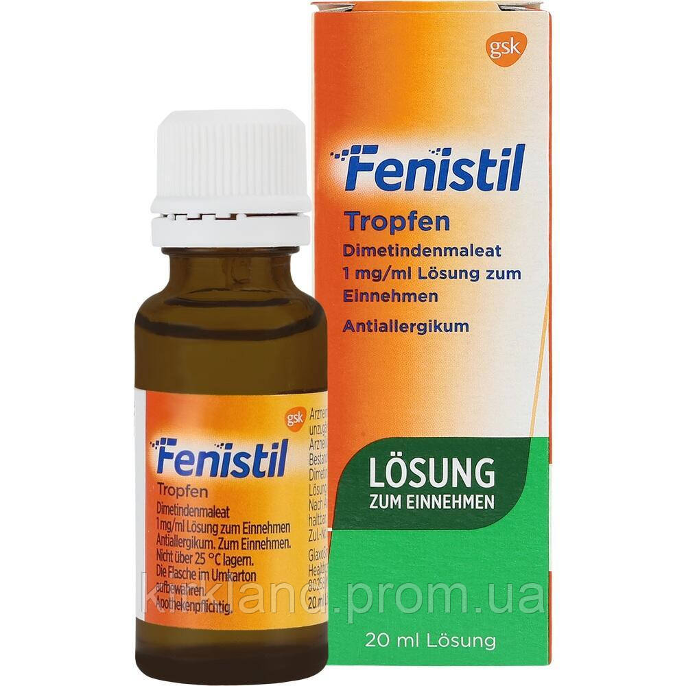 Купить Фенистил капли от аллергии Fenistil tropfen 20 мл, цена 390 грн ...