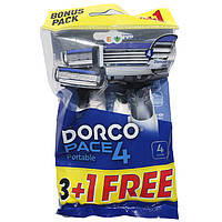 Станок для бритья Dorco Pace 4 для мужчин одноразовый 4 лезвия 4 шт