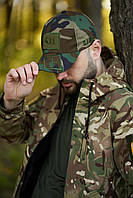 Тактическая кепка Rip Stop 5.11 мультикам мужская с липучкой | Бейсболка летняя армейская военная Рип Стоп