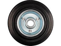 Колесо з чорної гуми VOREL; Ø= 125 мм, b= 33 мм, навантаж.- 100 кг VR-87453