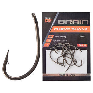 Крючок Brain Curve Shank #1 (8 шт/уп)