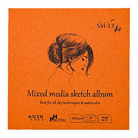 Альбом Smiltainis Authentic (mixed media) Layflat, 14x14 см, 200 г/м2, 32 л. (FB-32(200))