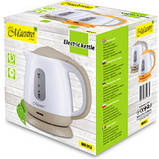 Електричний чайник 1 л дисковий Maestro MR-012-ORANGE Електрочайник 1000 Вт для дому, офісу, дачі, фото 2