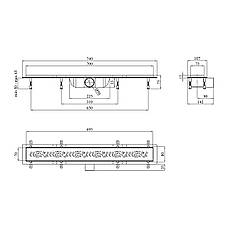 Трап лінійний Kroner KRP Harz M70 Muster, фото 2