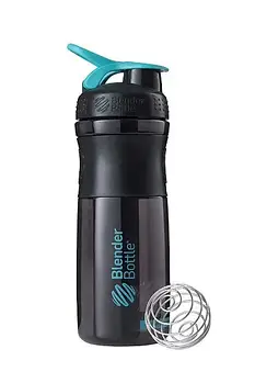 Шейкер спортивний (пляшка) BlenderBottle SportMixer 28oz/820ml Black (Original) Чорний/блакитний