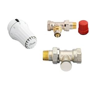 Комплект радіаторних терморегуляторів 1/2 " RAE + RA-N + RLV-s Danfoss