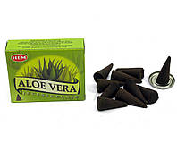 Благовоние Aloe vera "Алое Вера" Hem конусные Индия