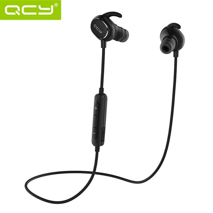 QCY QY19 Black Bluetooth гарнитура беспроводные черные шумоподавление