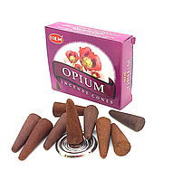 Благовония Opium "Опиум" Hem конусные Индия