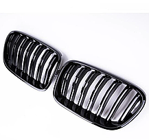 Решітка ноздрі BMW (БМВ) X3 series (F25) 2010-2014 - Глянець 2 ребра, фото 4