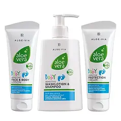 Aloe Vera Baby детский набор по уходу за кожей LR,3 средства