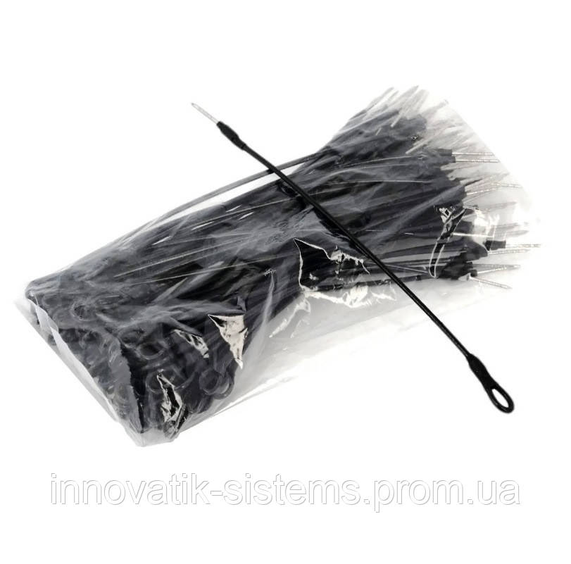 Противокражный антикражный трос игла-ушко черный - фото 3 - id-p3605420