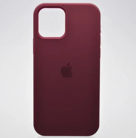 Чохол накладка Silicon Case для iPhone 12/iPhone 12 Pro Plum (тех.пакет), фото 1