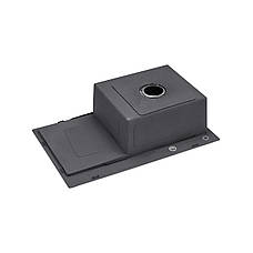 Кухонна мийка Kroner KRP Schwarze — 7849RHM PVD (3.0/1.0 мм), фото 6