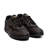 Літні чоловічі кросівки з натуральної шкіри та сітки в коричневому кольорі, фото 3