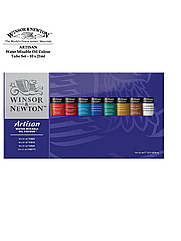 Набір водорозчинних олійних фарб Winsor&Newton Artisan, 10 кольорів по 21мл