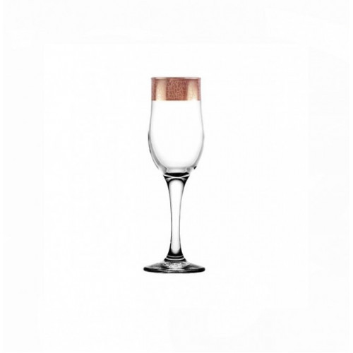 Келих Гусак Кришталевий Кракелюр для шампанського зі позолотою 150 мл (TRV267-160), фото 1