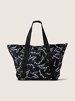 Сумка Pure Black Script Logo Tote от Victoria's Secret Pink