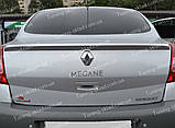 Спойлер Рено Меган 2 (спийлер на кришку багажника Renault Megane 2), фото 8