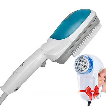 Ручний відпарювач для одягу Steam Brusher + Подарунок Машинка для видалення катишків