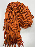 Шнурки круглый 6 мм с наполнителем (длинна 1.3 м) рыжий