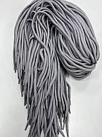 Шнурки круглый 6 мм с наполнителем (длинна 1.3 м) серый