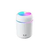 Аромадифузор і зволожувач повітря Humidifier Н2О-300 з RGB-підсвіткою, 2 режими, USB живлення, білий, фото 9