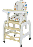 Стільчик для годування Bambi M 1563 animal beige