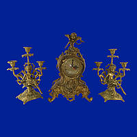 Винтажные часы с подсвечниками "Ангелики" арт. 0361