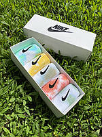 Набор в коробке 5 пар высокие Носки 36-40 /Шкарпетки Nike/найк - Tie-Dye (найк) Подарочный