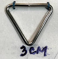 Рамка треугольная 3х3 см (100 шт) никель