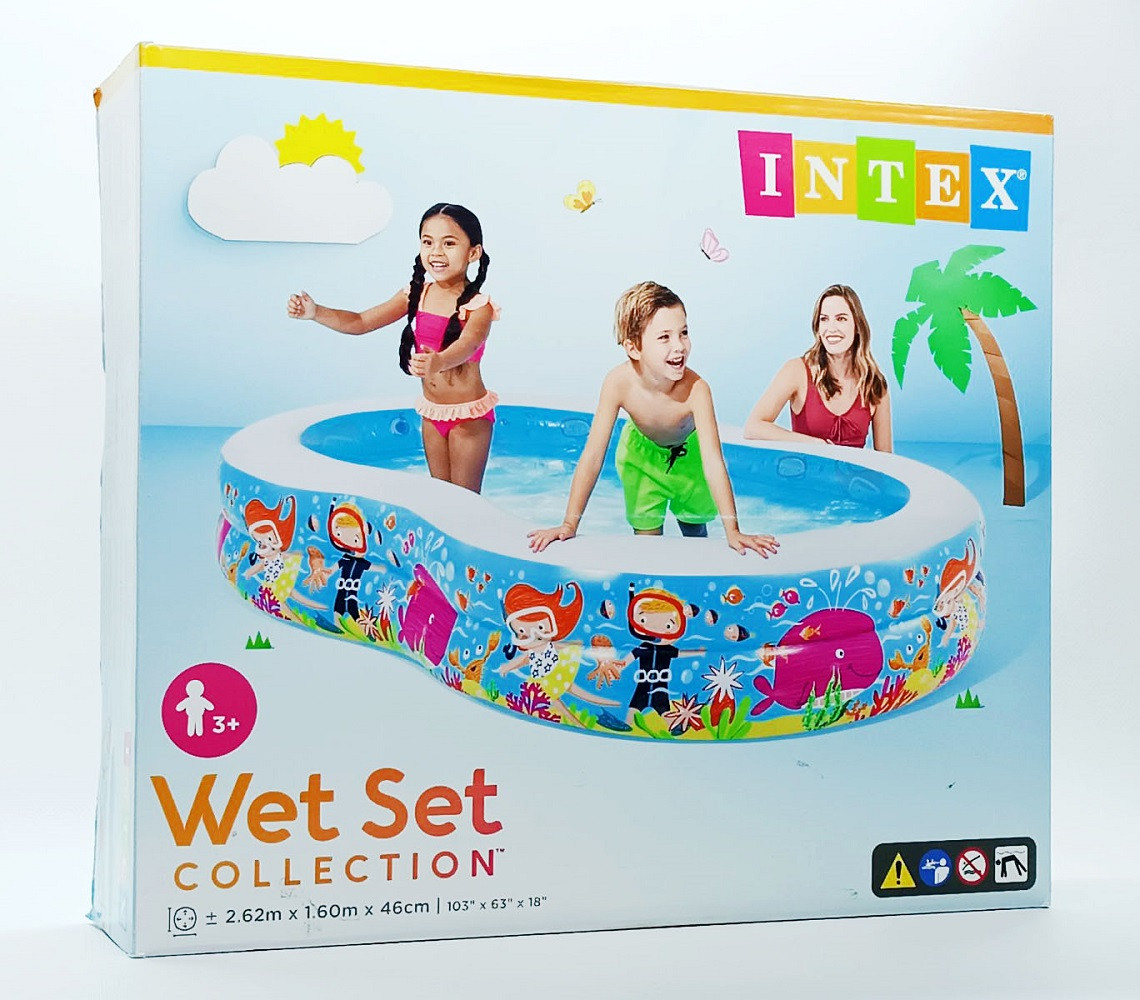 Надувний басейн Intex "Райська лагуна" 262*160*46 см 56490NP