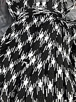 Шнур плоский 10 мм (100 м) черный с белым крестиком