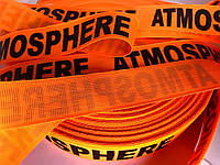 Тесьма репсовая 2.5 см Atmosphere (оранжевая) 50 м