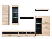 Комод Вушер 1w2d2s 935х1500х450мм дуб сонома Гербор, фото 5