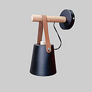 Настінний чорний світильник модерн (909-8072-1 BK)