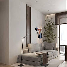 Настінний чорний світильник модерн (909-8072-1 BK), фото 2