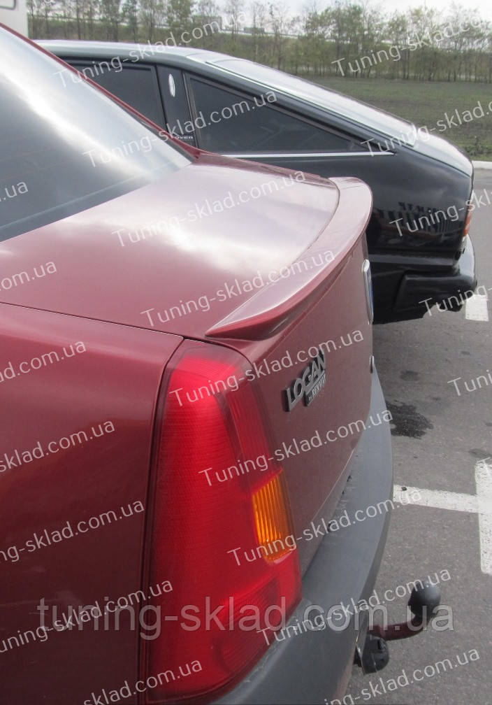 Лип спойлер на Рено Логан 1 (спойлер на кришку багажника Renault Logan 1), фото 1