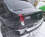 Лип спойлер на Рено Логан 1 (спойлер на кришку багажника Renault Logan 1), фото 6