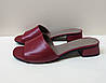 STTOPA Розміри 44-29 см. Шльопанці великих розмірів шкіряні. Каблук 3 см. 124-3644-3-1 Червоні, фото 2