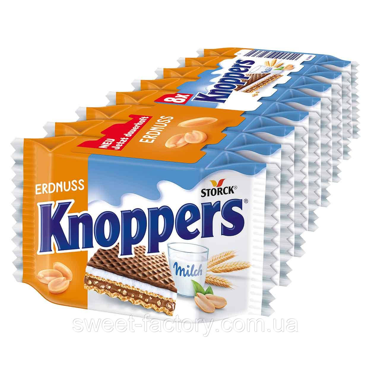 Вафлі Knoppers Erdnuss 8s 200g, фото 1