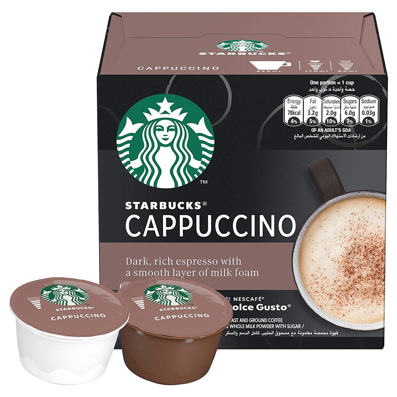 Кава в капсулах Starbucks Dolce Gusto Cappuccino 12 шт.
