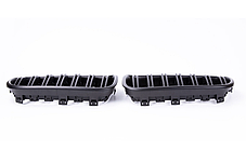 Решітка ноздрі BMW (БМВ) X3 series (F25) 2010-2014 -Матт 2 ребра, фото 4